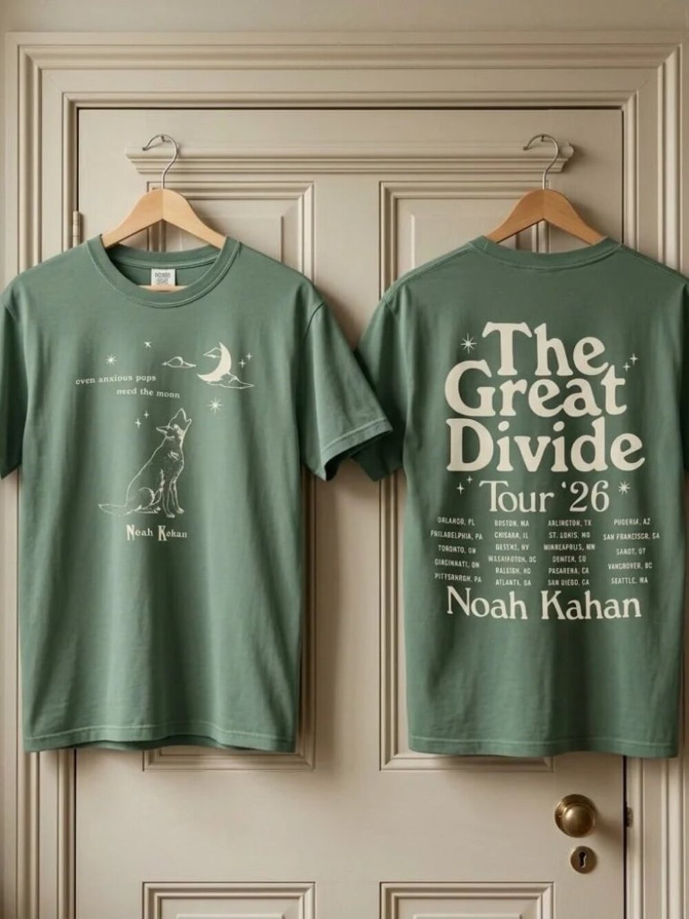 Noah Kahan The Great Divide Tour 2026 Comfort colors T-shirt